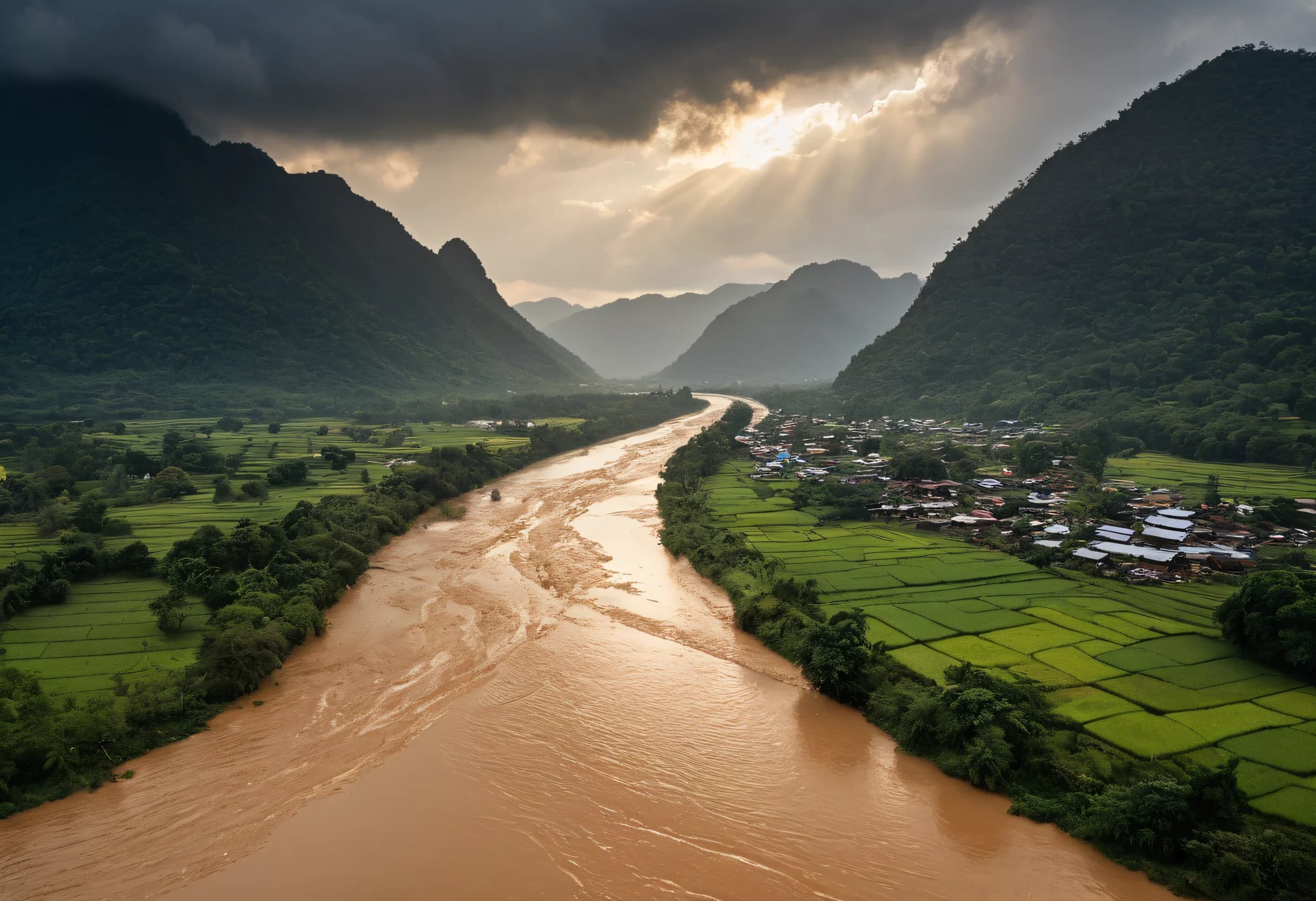 Chiang Mai's New Ping River Flood Wall Meets First July Rains